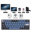 Teclados ROYAL KLUDGE RK61 Plus 2 4G Wireless Bluetooh Teclado Mecânico 61 Teclas 60 Compact RGB Backlit trocável Gaming 230712