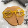 Solglasögon ramar japansk designer retro full ram runda acetatglasögon myopi för kvinnor glasögon män optiska