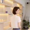 Women's Blouses 2023 Summer Office Ladies Work Wear Short Sleeve V-neck Blouse Female Tops Clothes OL Simple Casual Interview Shirt For