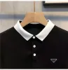 Projektant Mens Basic Business Polos T Shirt Fashion France Marka Mężczyzn T-shirty haftowane opaski na listy odznaki