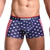 Slip Sexy Sous-Vêtements Hommes USA Drapeau Boxers Stripe Respirant Boxer Star Jockstrap Bermudas Masculina De Marca Sexy Boxer Shorts J230713