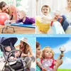 Electric Fans Lovely Cartoon Portable Safe Stroller Fan USB Charging Air Cooling Electric Fan Home Multipurpose Handheld Desktop Bladeless Fan