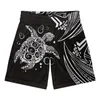 Men's Shorts Polynesian Tribal Fijian Totem Tattoo Fiji Prints Men Basketball Sport Running Workout Jersey Male Exercise Fitness Gym