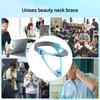 Breast Form Adjustable Neck Support Braces Decompressed Shaping Cervical Traction Collar Forward Posture Corrector Health Care Stretcher 230712