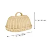 Dinnerware Sets Dish Bread Storage Basket Rattan Wooden Hamper Wicker Tray Protective Fruit Cover Breakfast