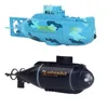 Electric/RC Boats Mini Remote Control Submarine Radio Nuclear Submarine Ship Fish Tank Toy Shark Waterproof Model RC Boat Bath Tub Gifts For Kid 230713