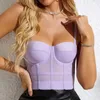 Женские танки Camis xxl Sexy Bustiers Gothic Corset Top Top Night Contrapped Club Tank Vpush Up Bender Binder Bralette Bralette Overbust Corsets 230713