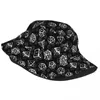 Berets Beach Hatwear D20 Dice Set Pattern Accessories Bucket Hat Style Unisex Sun Hats Boonie Packable Fishing Cap Outdoor