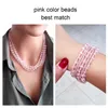 SINLEERY Sexy Red Crystal Beads 5 Layers Chunky Necklaces Hand Chain Women Wedding Party Jewelry XL987 SSH L230704