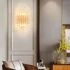 Luminária de parede Pós-moderna Lâmpada G9LED Cristal Nórdica Sala de Estar Fundo Escadaria Corredor Quarto Cama