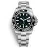 С коробкой роскошные часы высокий качество II 18K Белый золото зеленый циферблат керамическая рамка 116718 г автоматические мужские часы Mans Watch Начаты.
