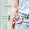 Electric Fans Hanging Neck Fans Mini Portable Folding USB Small Fan Mute Power Bank Portable Handheld Desktop Multifunktionsladdningsfläkt