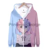 Hoodies voor heren Sweatshirts Hoodies voor heren Sweatshirts voor heren ReZero Kara Hajimeru Isekai Seikatsu WomenMen Anime Natsuki Cosplay Rits Capuchon Bovenkleding x0713