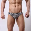 Underpants Sexy Men Underwear Briefs Cotton Cueca Plaid Shorts Thong Breathable Fitness Underpants Thongs Slip Homme Underwear Briefs J230713