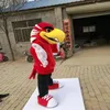 hoge kwaliteit carnaval volwassen rode adelaar mascotte kostuum Echte foto's deluxe party vogel havik valk mascotte kostuum237V