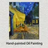 Handgjorda Vincent Van Gogh Oil Målning Cafe Terrace på natten c.1888 Modern Canvas Art Modern Landscape Living Room Decor