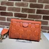 Роскошный дизайнерский кошелек Matelasse, сумка через плечо с цепочкой, кожаный оранжевый кошелек