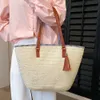 Evening Bags Weave Tote Bag Summer Beach Straw Handbags and Purses Female Bohemian Shoulder for Women Lady Travel Shopping 230713