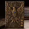 100Sheets Vintage Phoenix Leather Journal Notebook Diary Travellers Notebook,