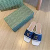 صندل مصمم G Slippers New Rubber Slides Sandals Women Men Slipper Fashion Flat