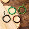 Strand Natural Advanced Light Luxury Multi Color Glass Bead Bracelet Imitation Agate Crystal Jade