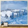 Tapestries Forest Snow Scene Home Art Decoration Tapestry Bohemian Decoration Scene Wall Hanging Bedroom Wall Decoration