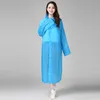 Moda EVA Capa de Chuva Feminina Espessada Impermeável Capa de Chuva Feminina Clara Transparente Camping Impermeável Roupa de Chuva Terno L230620