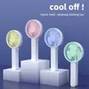 Electric Fans Summer Handheld Small Fan Convenient Foldable USB Rechargeable Desktop Outdoor Strong Wind Multi Range Adjustable Small Fan