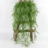 Fleurs décoratives plante artificielle feuilles de saule tenture murale branches de rotin jardin décoration de la maison en plastique fausse feuille vert lierre