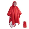 Portable Multifonctionnel 3 En 1 Manteau De Pluie Imperméable Poncho De Pluie Léger Réutilisable Manteau À Capuche De Randonnée Et Pour Le Camp De Randonnée L230620