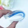 Favore di partito Solette per cuscino in gel di silicone Solette per tallone Solette per alleviare il dolore ai piedi Protezioni per sperone Supporto per scarpe Piedi per la cura Colore blu / trasparente