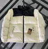 Puffer kurtka w dół bawełniane kurtki designerskie płaszcz mężczyźni kobiety zamykają się patchwork haftowe litery kieszenie zimowe streetwear na zewnątrz bodywararmer xs-2xl