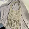 Sacos de noite bolsa de ombro feminina com alça de contas de prata usada para festa e jantar carteiras de design à noite bolsas presentes moda artesanal senhoras requintadas Z230714
