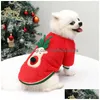Odzież dla psów świąteczne ubrania dla kotów polar ciepły kostium dla małych zwierząt kurtka dla szczeniaka płaszcz dwie nogi odzież Teddy pudel bichon pomerani Dhnlu