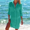 Chemisiers pour femmes Vêtements pour femmes Y2K Top Crop pour les vêtements féminins Été Élégant Chemisier Robe Cardigan Casual Beach Hood Bikini Shirt Oversize
