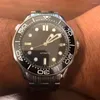 Wristwatches 41mm Black Automatic Men's Watch Sapphire Glass Auto Date Screw Crown