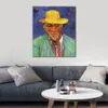 Handmade Artwork Canvas Paintings by Vincent Van Gogh Portrait of Patience Escalier Modern Art Kitchen Room Decor