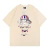 Kith Tシャツの男性デザイナーグラフィックウモホワイトピンクブラックファッションビンテージスリーブ衣料品特大のティー