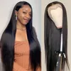 Glueless 13x6 Straight Lace Front Wig 150 Density HD Lace Frontal Wigs For Women Pre Plucked Brazilian Closure Wig