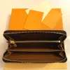 Fashion Black Empreinte Femmes Clutch Lady Ladies Long Portefeuille Portefeuille de cartes de la carte Purse 60017 AA