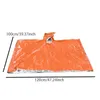 Emergency Raincoat Poncho Vattentät regnkläder filt Survival Camping Equipment Cold Isolation Rainwear Camping Equipment L230620