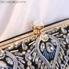 Evening Bags New Women's Evening Clutch Bag Beaded Wedding Wallet Chain Diamond Party Dinner Wallet Mini Chain Bag Direct Shipping Z230713