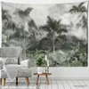 Tapestries Tropical Botanical Garden Tapestry Wall Hanging Bohemian Style Natural Landery Palm Tree Wall Art Eesthetic Decor R230713