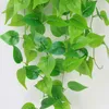 Decorative Flowers Artificial Hanging Plant Fake Ivy Leaves Vine 105cm/41in Clover Greenery For Window Porch Garden Pot Indoor Outdoor Decor