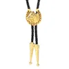 Bolo Ties Western cowboy zinc alloy male and female couple horse head bow tie gift 230712