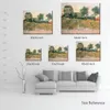 Fine Art Canvas Malowanie restauracji de la sirene w Asnieres ręcznie wykonane Vincent van Gogh Reprodukcja Decor Home Decor