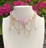 Fairycore Butterfly Necklace Y2k Indie Jewelry Pixie Cottagecore Beaded Choker Necklace L230704