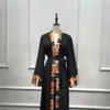 Muslim Abaya Print Dress Cardigan Long Robe Gowns Kimono Jubah Ramadan Middle East Thobe Worship Service Islamic Prayer Clothing277q