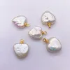 Pendant Necklaces Natural Freshwater Baroque Pearl Quality Love Heart Charms For Jewelry Making DIY Earrings Accessories