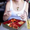 Zestawy obiadowe Sashimi Sushi Box Bento Przenośny izolowany lunch Dorośli Japoński styl koreański Abs